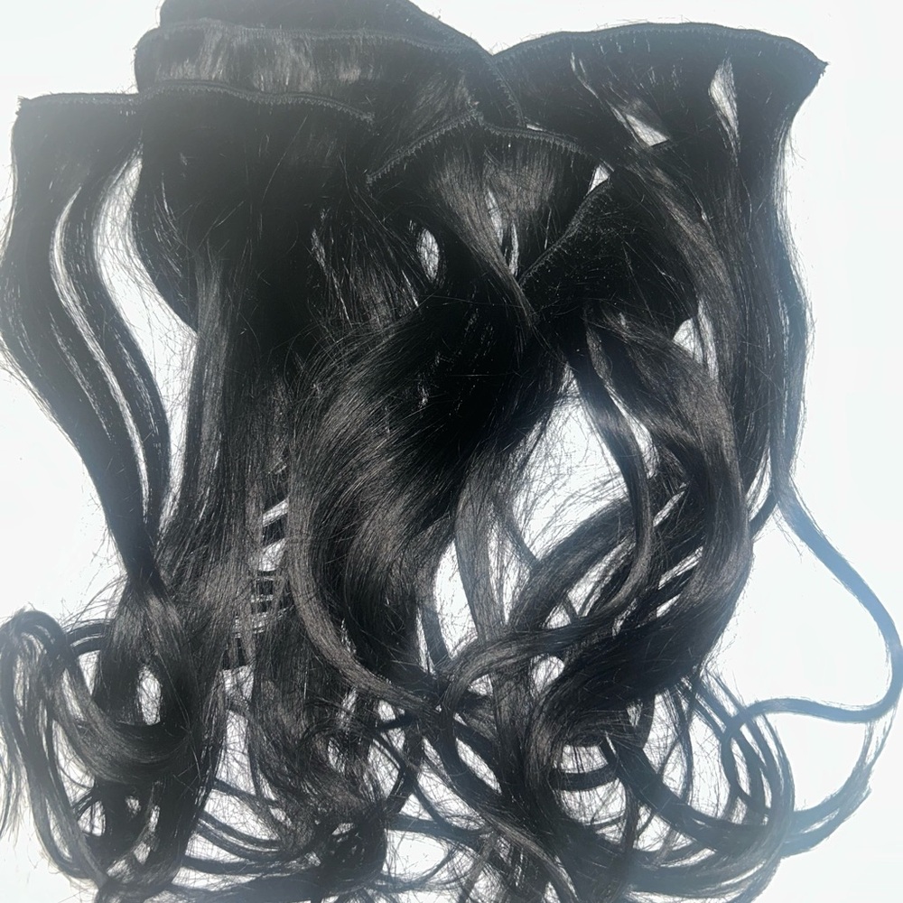 Black Remy Human Hair Extensions - Picture 3 of 5